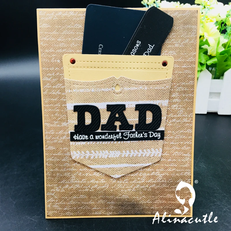 Металлические режущие штампы высечки alinacraft джинсы карманный Скрапбукинг бумага