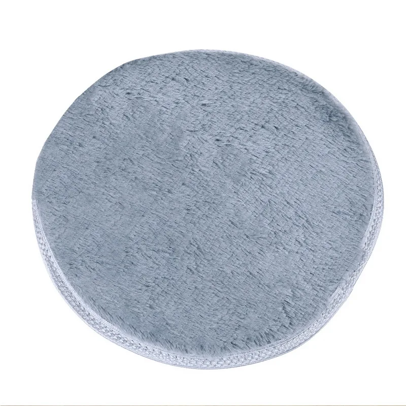 40cm High Quality Silky Acrylic Fiber Round Fitness Yoga Chair Pad Bedrrom Living Room Area Rugs Sitting Furry Blanket | Дом и сад