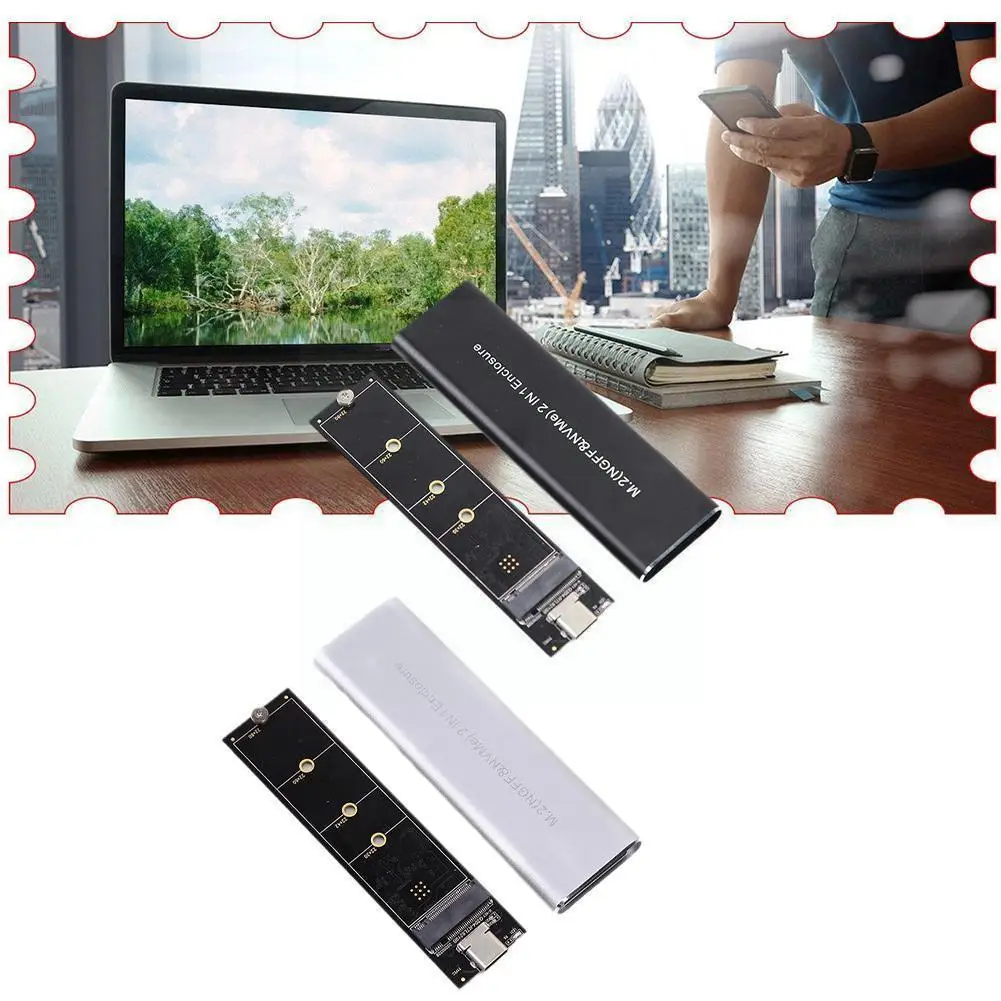 

Переходник M.2 SATA NVME на USB 3,1, корпус для жесткого диска с двойным протоколом, подходит для M.2 SATA NVME 2230/2242/2260/2280 SSD Y6S0