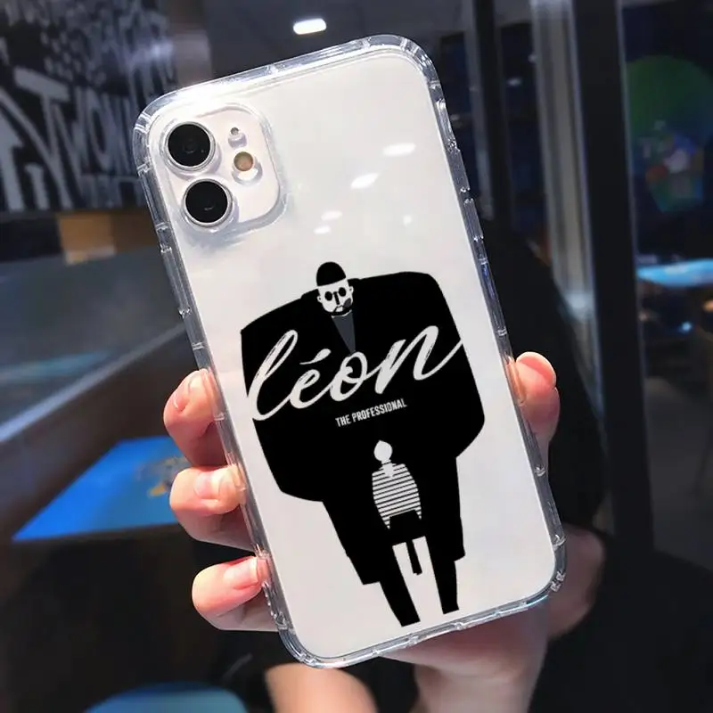 

Leon Phone Case Transparent for Clear iPhone 11 12 8 7 6 6S Plus X 5S SE 2020 XR mini pro XS MAX