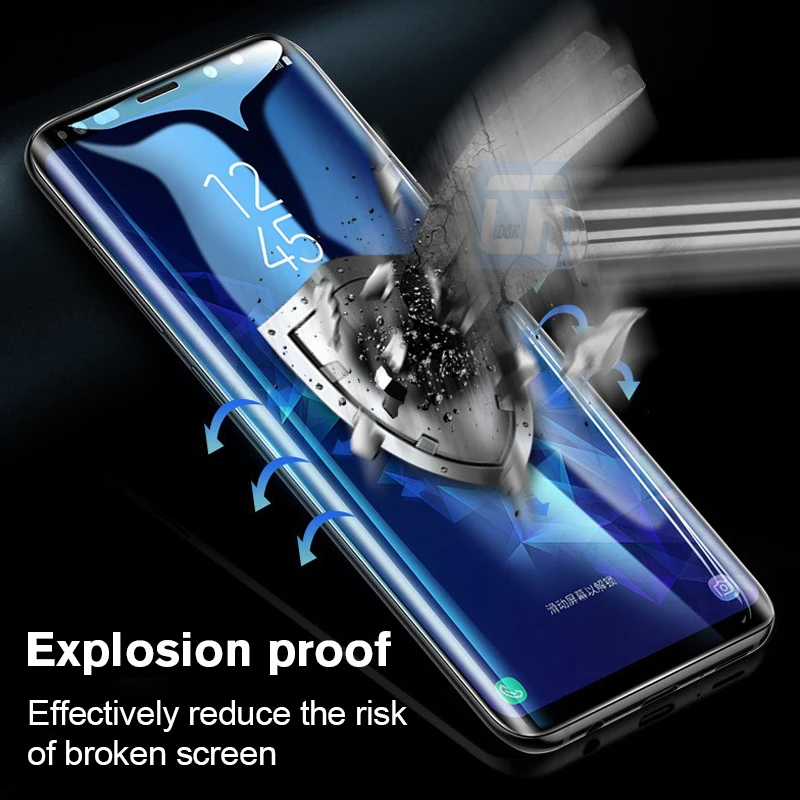 Закаленное стекло 6D с изогнутыми краями для Samsung Galaxy Note 8 9 10 Pro Защита экрана S8 S9 S10