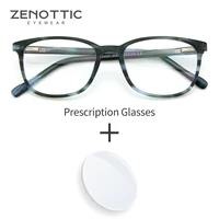 zenottic acetate prescription glasses female vintage optical anti blue light eyewear frame prescription photochromic eyeglasses