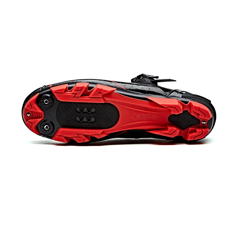 Santic MTB Cycling Shoes Men Pro Racing Mountain Bike PU & Nylon Breathable Auto-lock Bicycle WMS17001H | Спорт и развлечения