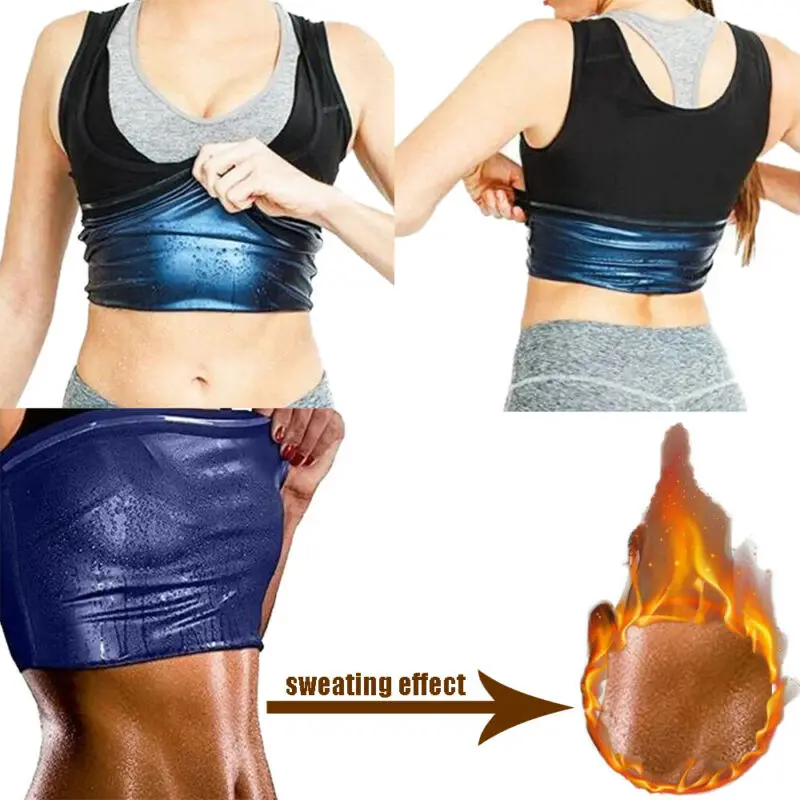 

Men's Women Gym Neoprene Sauna Vest Sauna Sweat Shirt Body Shaper Slimming Tank