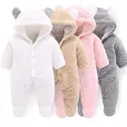 Зимняя новая одежда для маленьких мальчиков мультяшный комбинезон с пандой для новорожденных детей Детский костюм для ползания