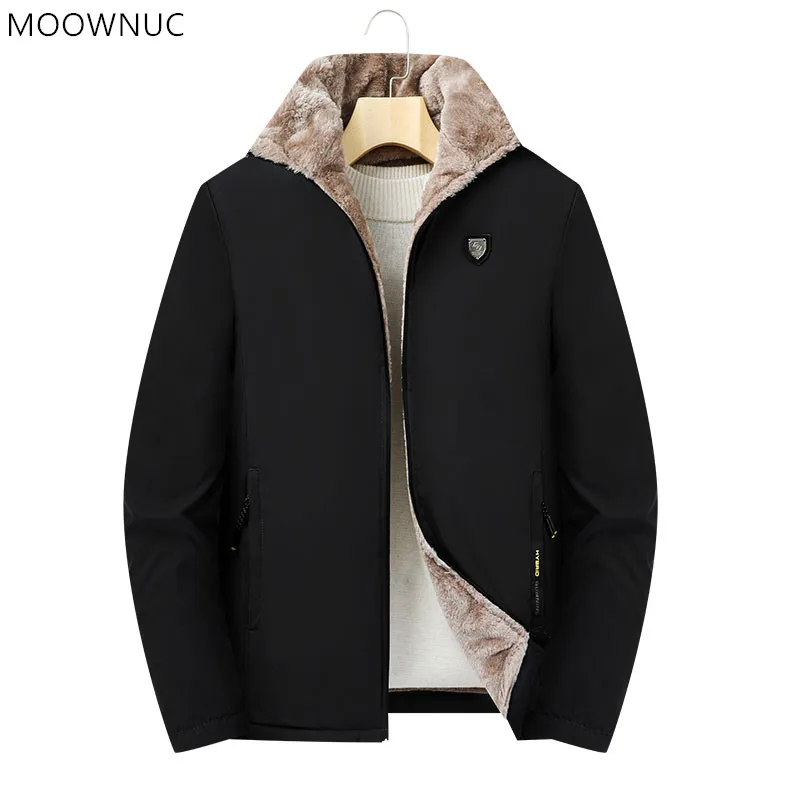 2021 Autumn/Winter New Men's Fashion Casual Lamb With Fleece and Thick Lapel Coat Men's Outdoor Warm High Quality Cotton Jacket