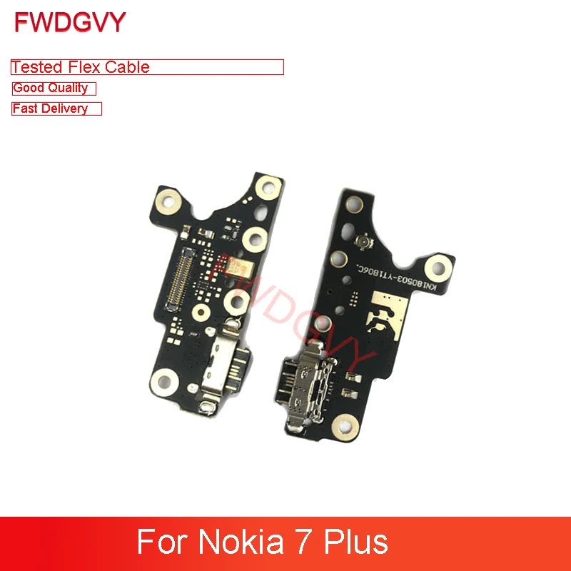 

Зарядная док-станция USB для Nokia 7 Plus, гибкий кабель для зарядки, ремонтные запасные части, проверка качества