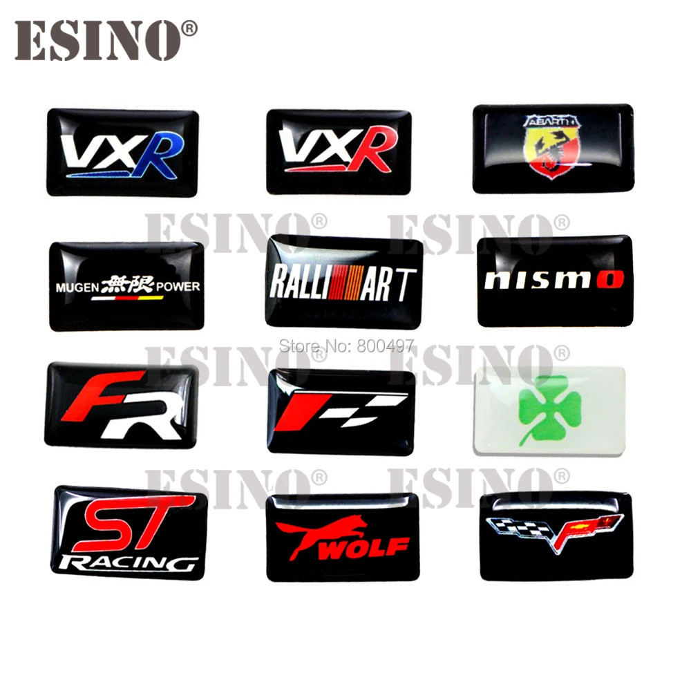 2 x New Design 3D Decorative Car Styling Glue Decals Badges Stickers Emblems Custom Motor Decal for Makers | Автомобили и