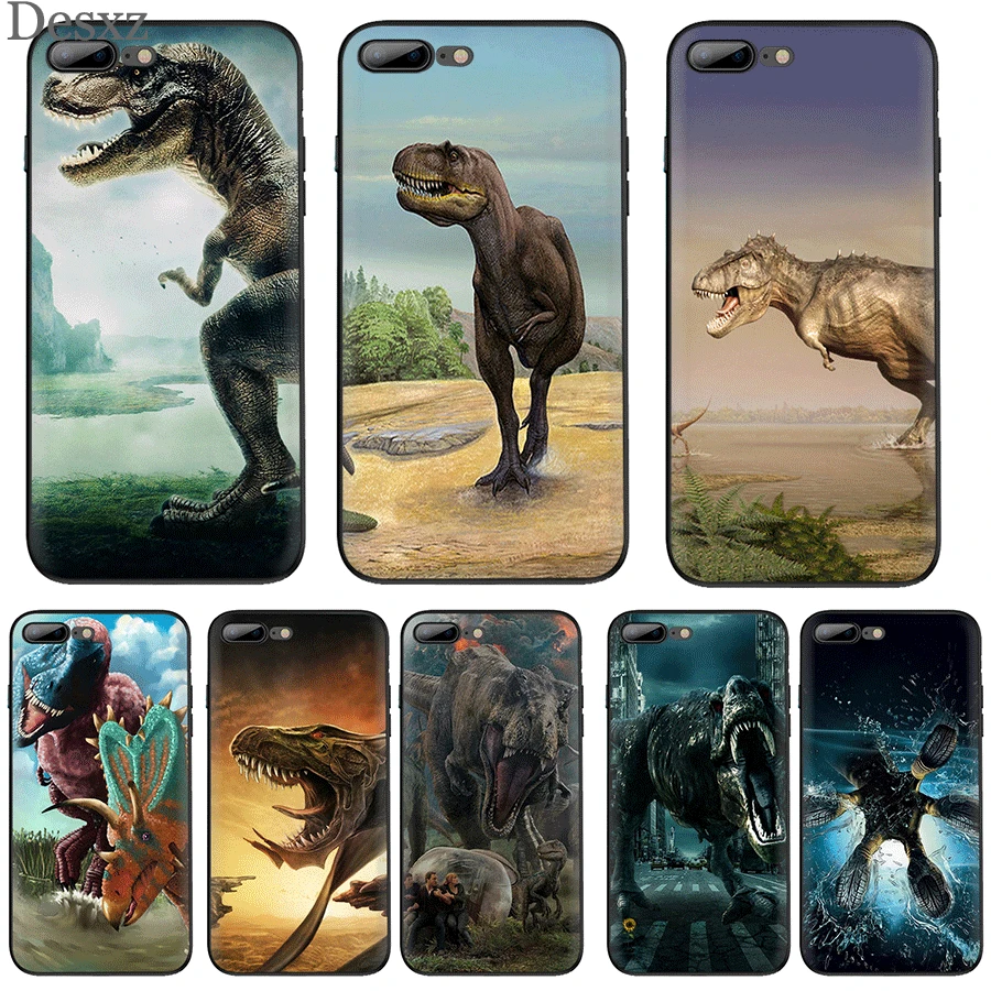 Чехол для мобильного телефона TPU iPhone 11 Pro XR X XS Max 7 8 6 6s Plus 5 5S SE Cover dinosaur|Бамперы| |
