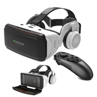 original vr virtual reality 3d glasses box stereo vr google cardboard headset helmet for ios android smartphone wireless rocker