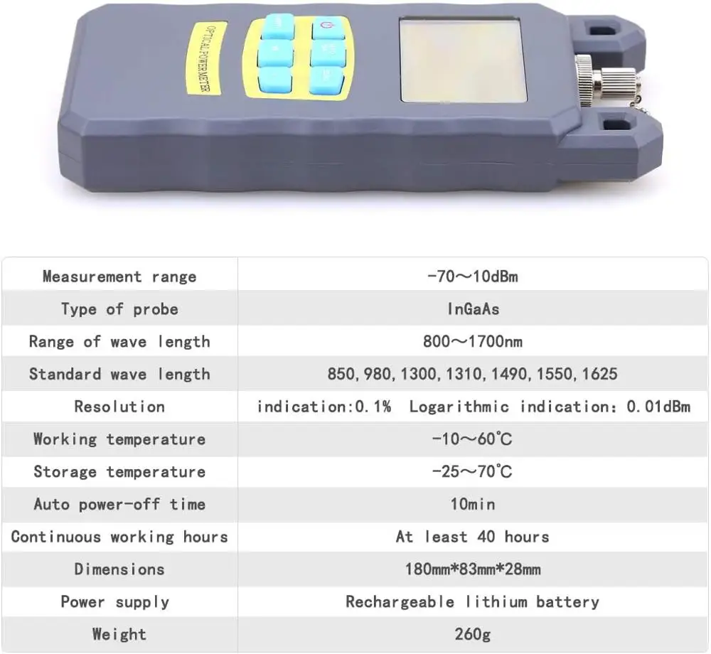 Fiber Tool Small Bag with Optical Power Fiber Meter and Plastic Visual Fault Locator with 2.5mm Universal Connector Fiber Optic