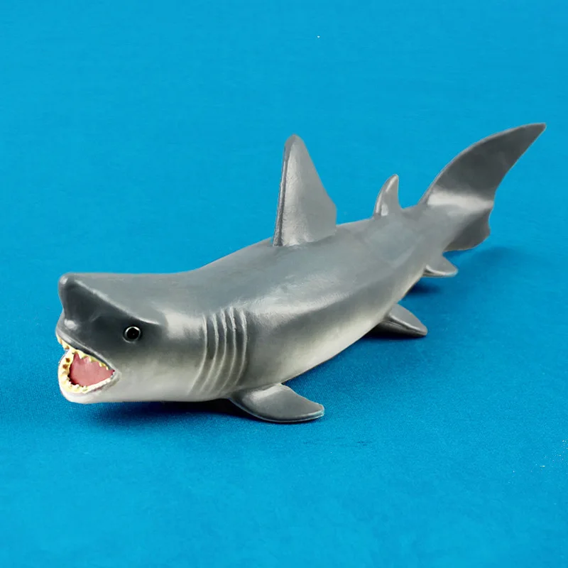 

Sea Life Gray Shark Great White Shark Simulation Animal Model Action Figures Toys Educational Collection Gift for Kids