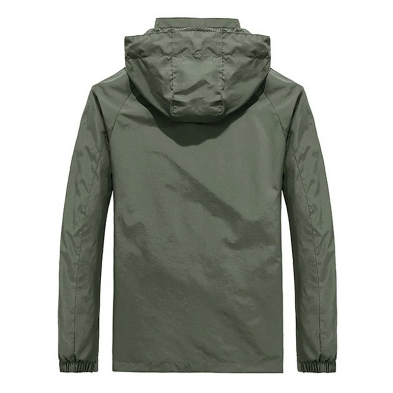 

Men's Water Proof Windbreaker Jackets Waterproof Military Hooded Wind Breaker Casual Coat Male Clothing 2021 Autumn Jackets Men