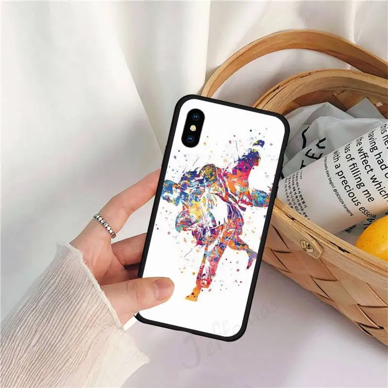 

judo fitness art Japan Competitive Phone Case for iPhone 11 12 pro XS MAX 8 7 6 6S Plus X 5S SE 2020 XR