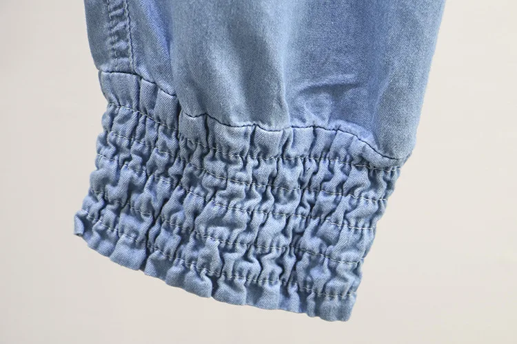 Summer Oversize Women High Waist Jeans Fashion Bottoms For Female Girls Slim Tencel Denim Harem Pants Trousers Z8688 | Женская одежда