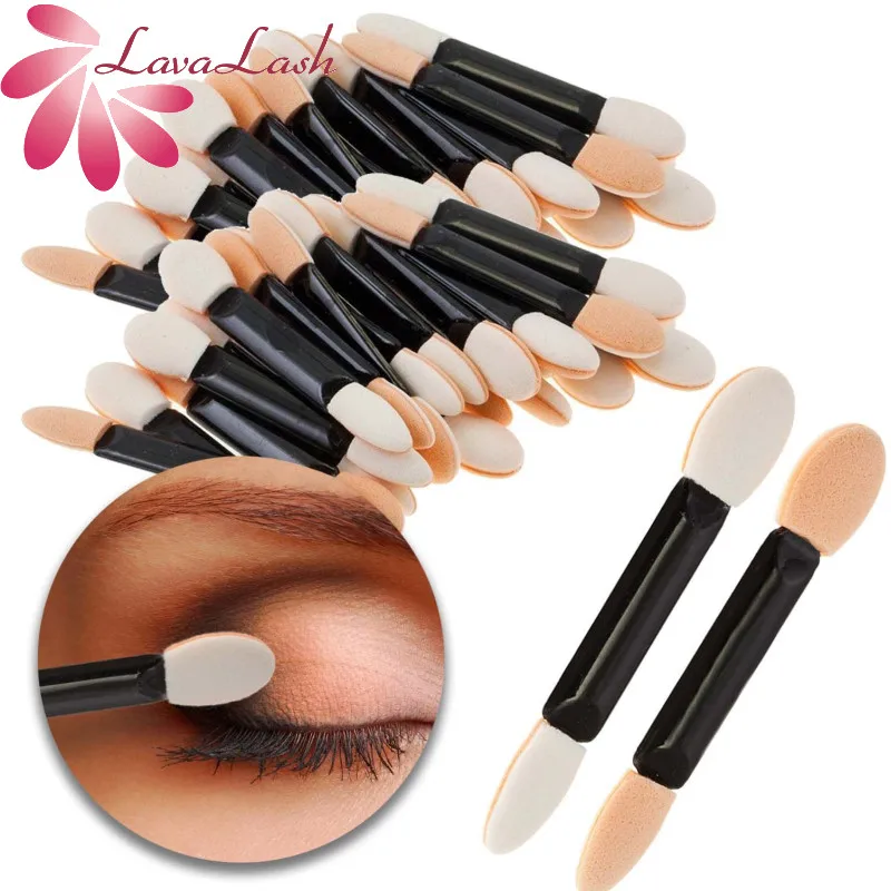 

50/100/200pcs Disposable Eyeshadow Brush Dual Sided Makeup Sponge Make up Eye Shadow Brushes Set For Cosmetic Applicator Tools