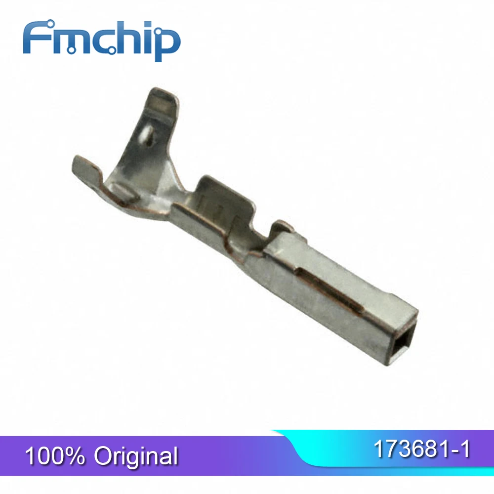 

Оригинальные контактные контакты FMchip 173681-1, 20-22AWG, обжимная Клемма из олова, применимо к 174044-2 автомобильному разъему, 100/1000 шт.