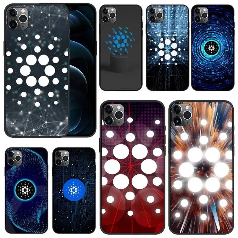 

Cardano Daedalus Phone Case For iPhone 13 12 Pro MAX 6 7 8 Plus 11 6S X Xs Max Xr Black Silicone Cover