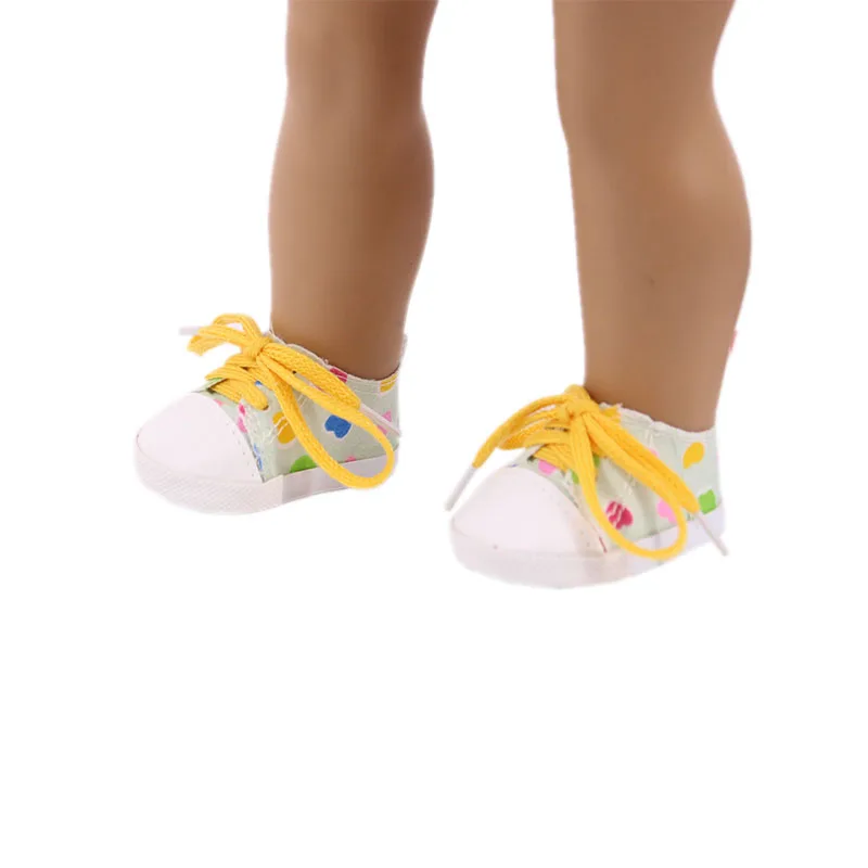 Promotion!Cute Canvas Doll Shoes Length 7.5 cm For 18 Inch Girl &amp New Born Baby 43 41 Nenuco Our Generation | Игрушки и хобби