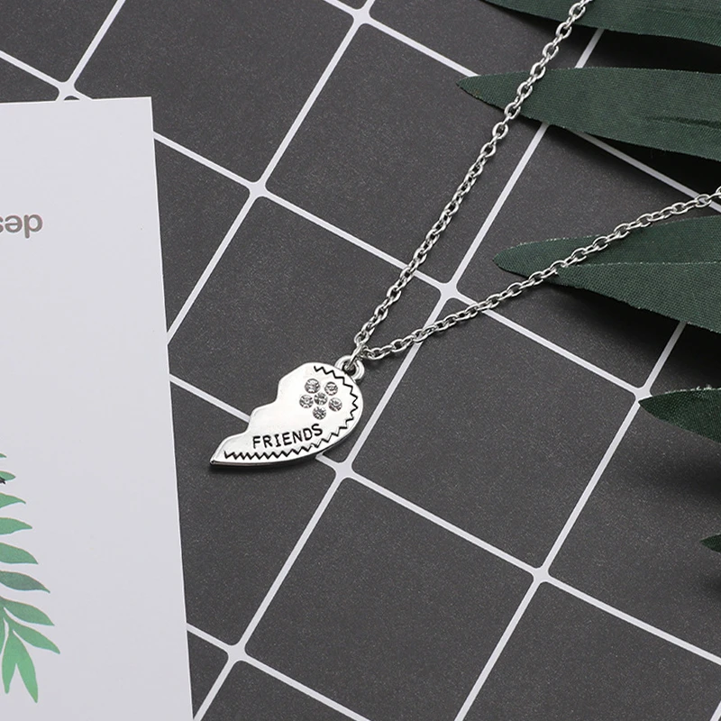 Новое серебряное ожерелье Forever friendly BFF лучшие друзья Подвески Хрустальный цветок