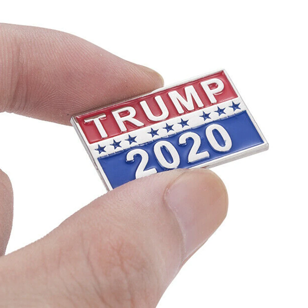 Женская и мужская брошь Trump 2020 украшение для одежды подарки ювелирное изделие