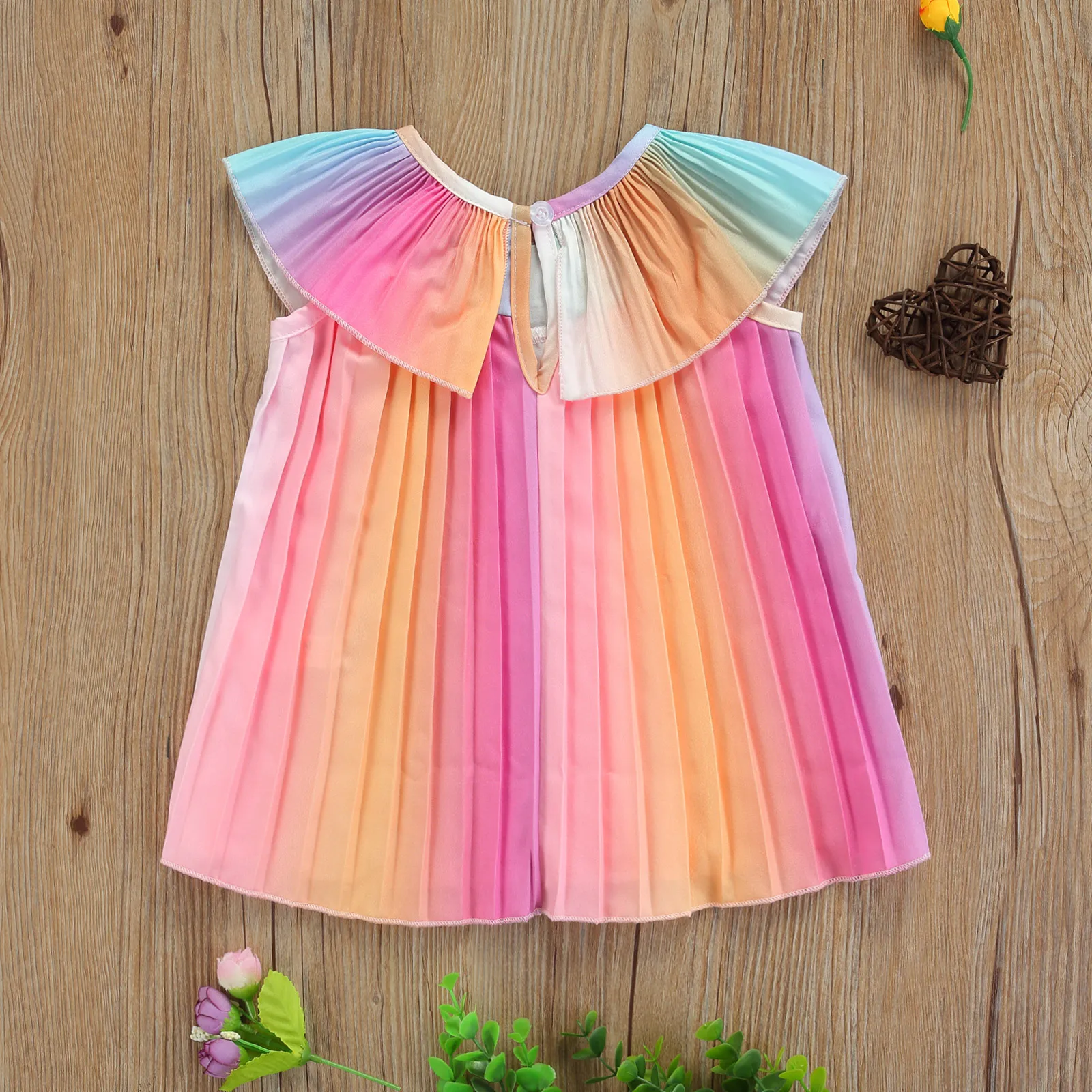 От 0 до 3 лет платье принцессы FOCUSNORM для маленьких девочек мини-платье в полоску с