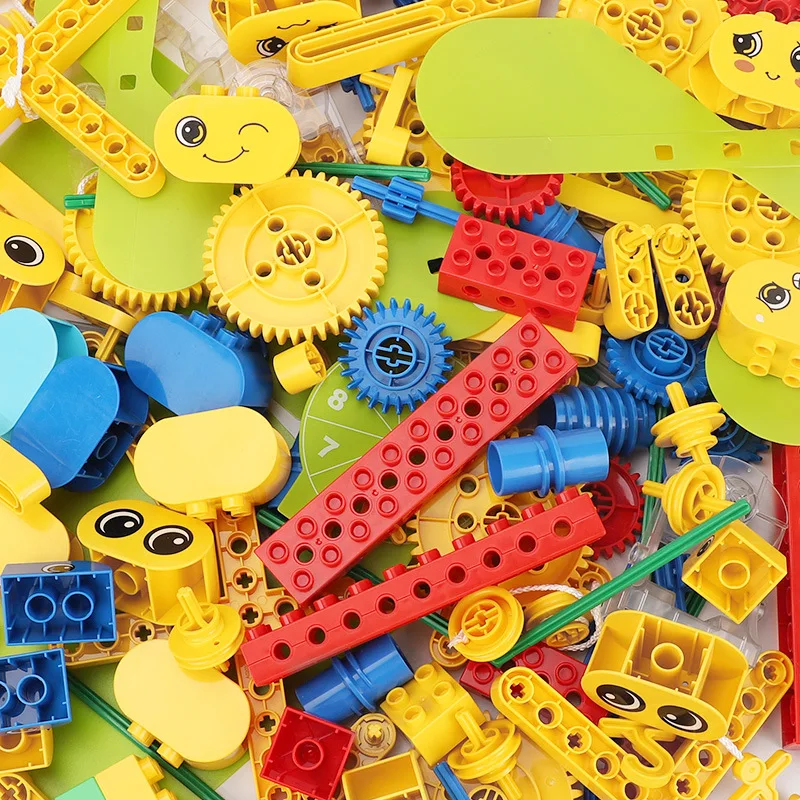 Turbina de engranaje de ingenier&iacute;a de alta tecnolog&iacute;a, piezas de bloques de construcci&oacute;n, juguetes compatibles con STEM para ni&ntilde;os-2