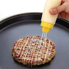 Бутылка для соуса с 4 отверстиями, приспособление для украшения торта, крема, масла, джема, кетчупа, новогодняя бутылка для сальсы