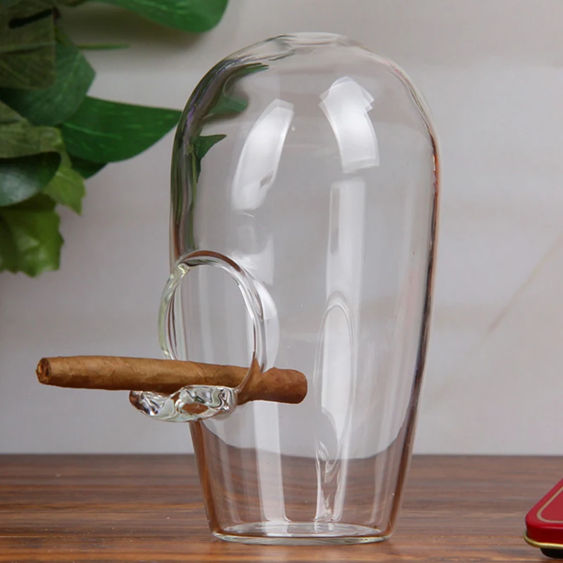 

Borosilicate Glass Cigarette Ashtray Clear Ash Holder Heat Resistant Desktop Smoking Ash Tray for Home Office Decoration FA