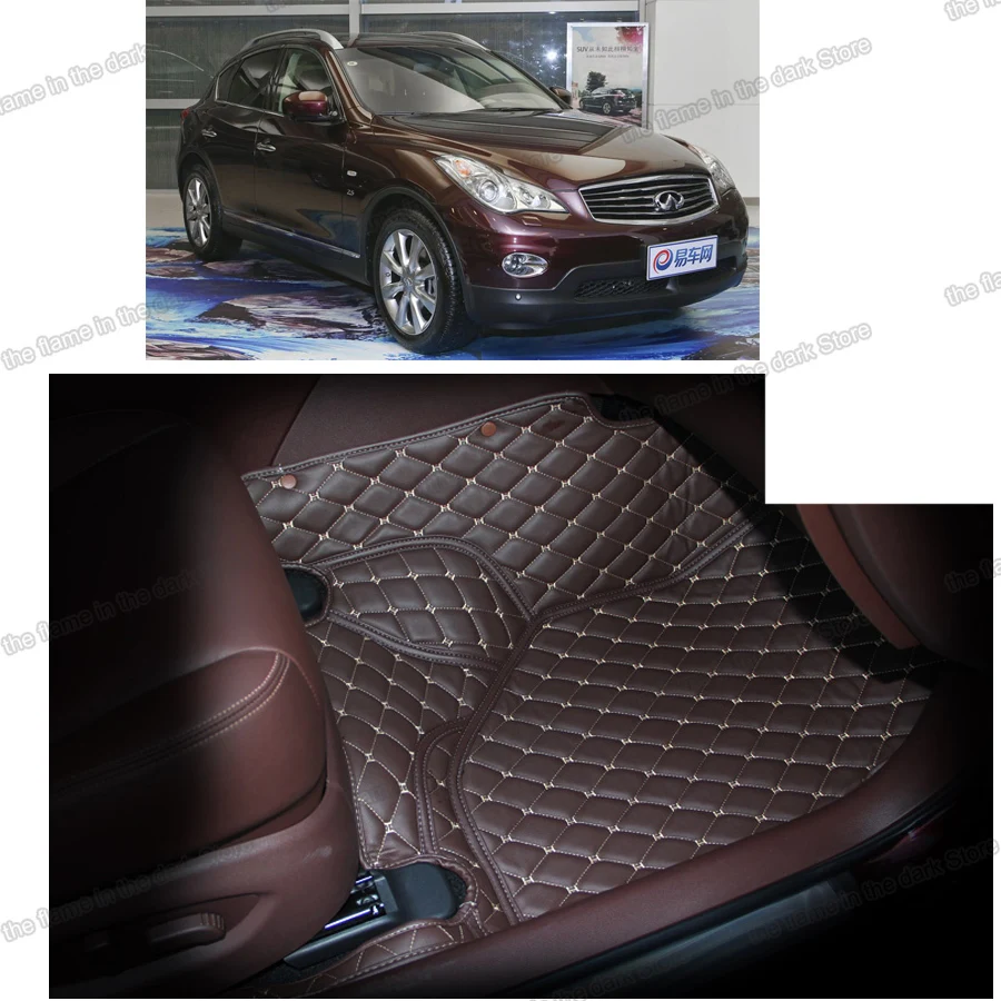 Lsrtw2017 кожаный салон автомобиля коврики для Infiniti Qx50 2013 2014 2015 2016 2017 2018 2019 2020