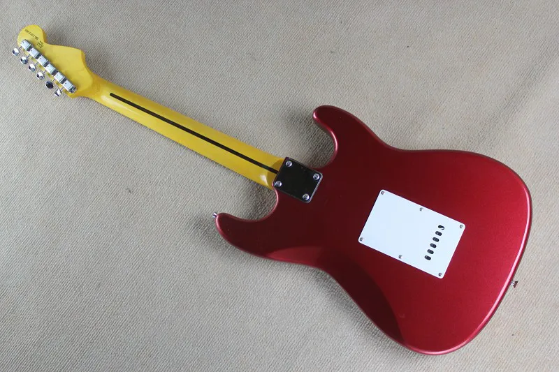 Custom Shop Red Electric Guitar With 3 Pickups Left Handed Guitar& Body Available@2
