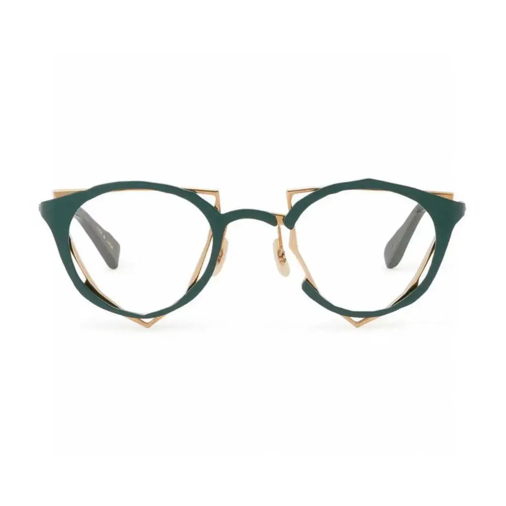 Belight Optical Women Men Japan Irregular Design Titanium Glass Prescription Eyeglasses  Spectacle Frame Eyewear MM-0045