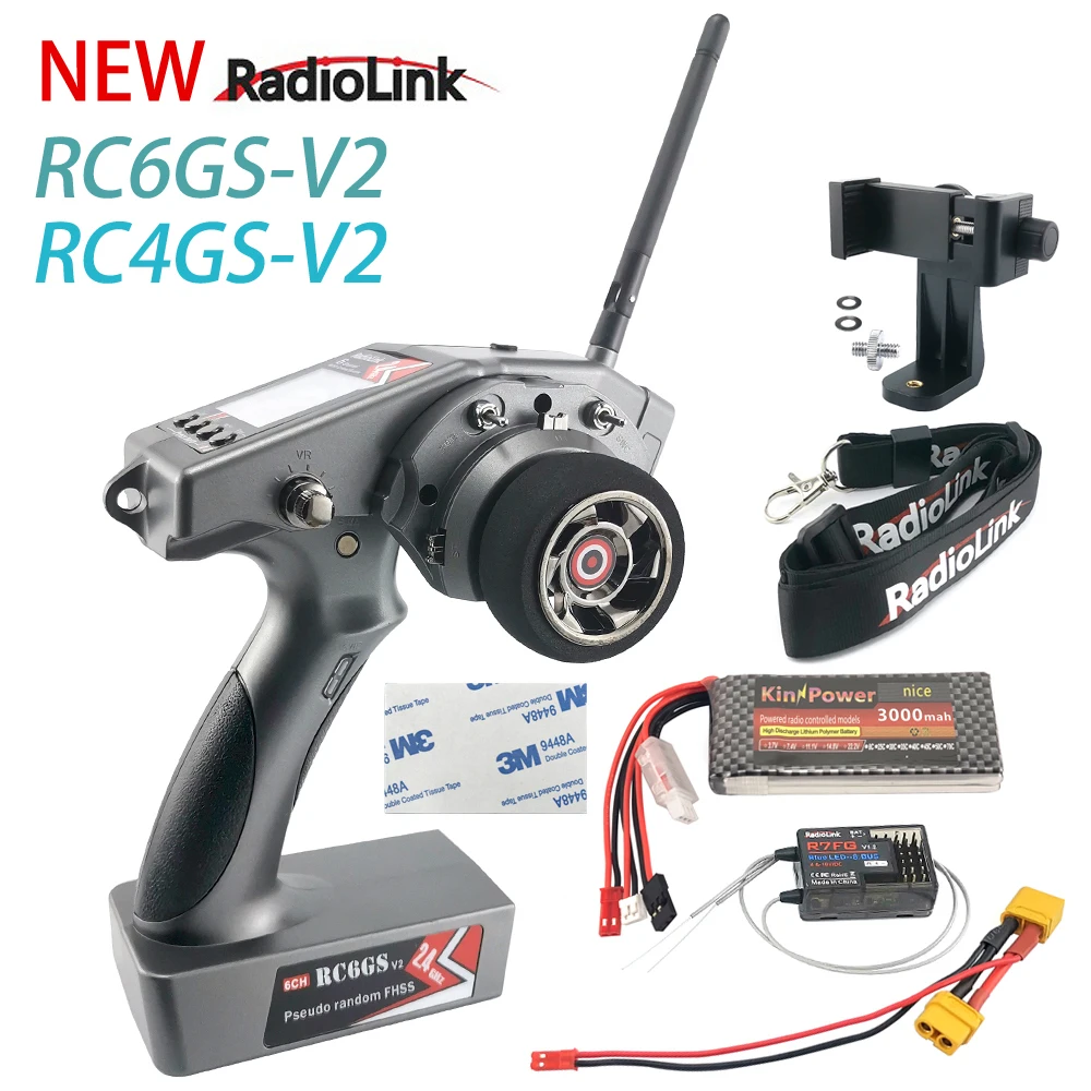 Радиопередатчик Radiolink RC6GS V2 2 4 ГГц 6 каналов канала приемник RC4GS R7FG R6FG гироскоп