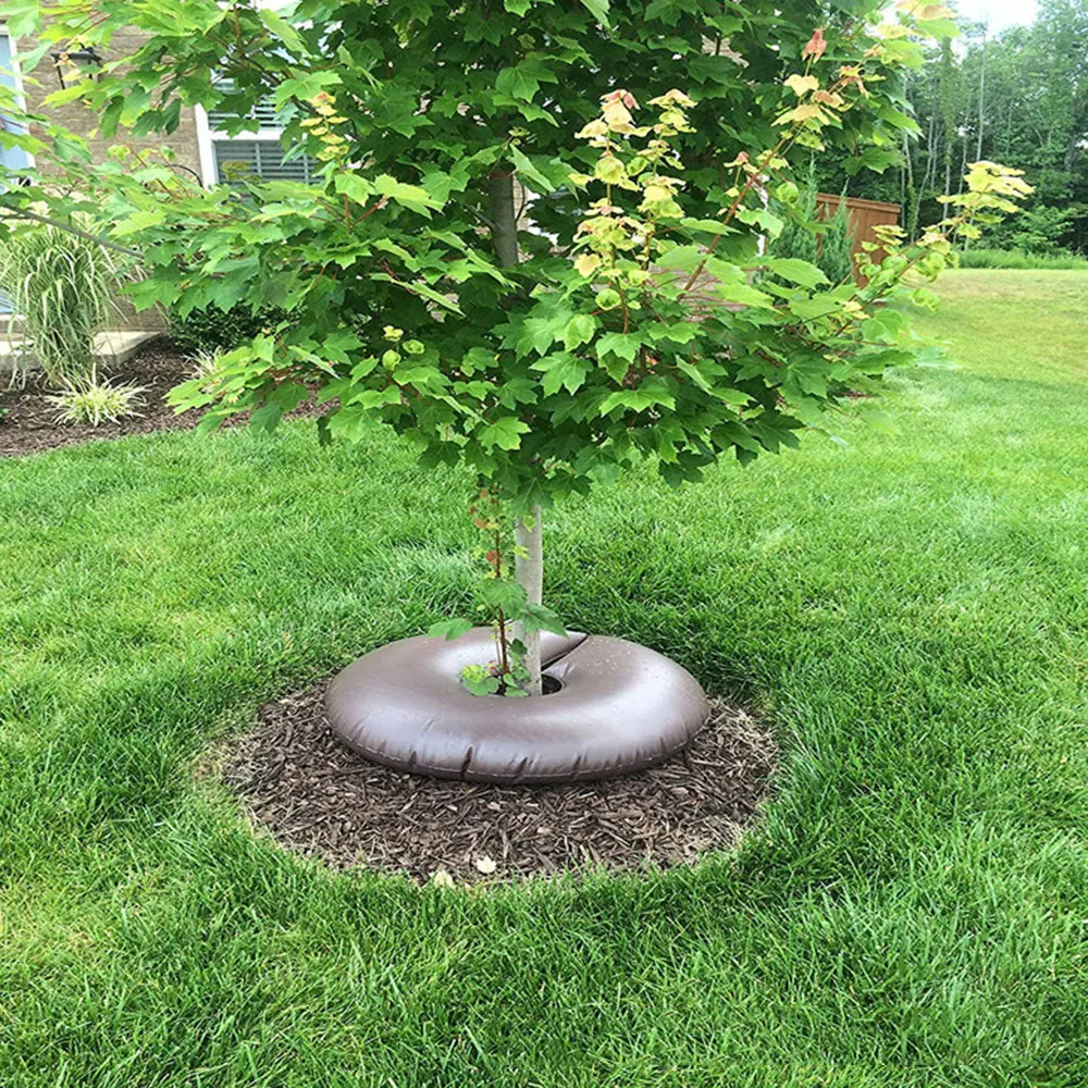 

Круглый круглый мешок для капельного полива, кольцо для плавания 15 галлонов, прочный для полива дерева и засухи