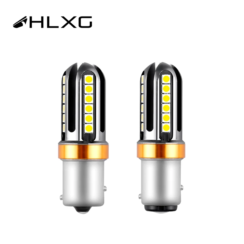 1 пара Автомобильные светодиодные лампы для указателей поворота 1156 1157 P21W PY21