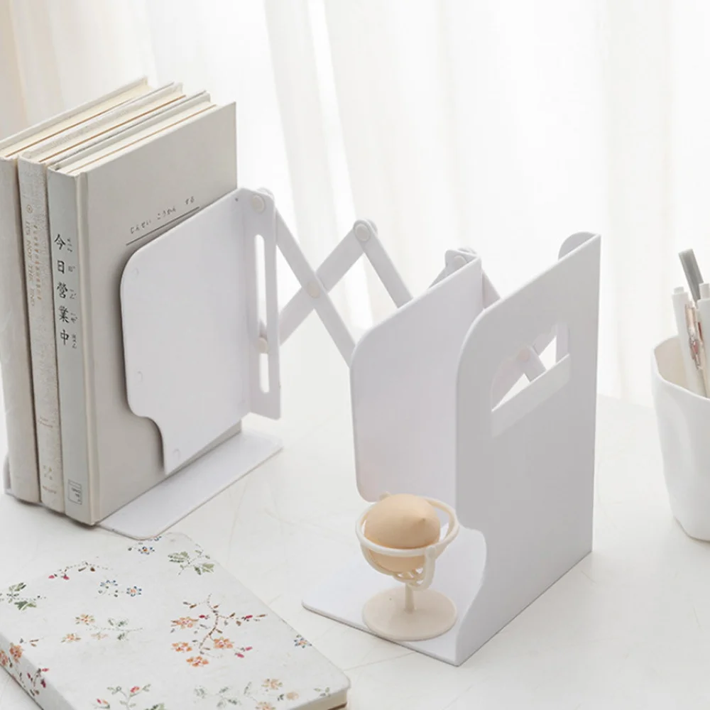 

Retractable book stand creative students use bookshelf book clip stretch book by book baffle to retract and zoom book shelf ins