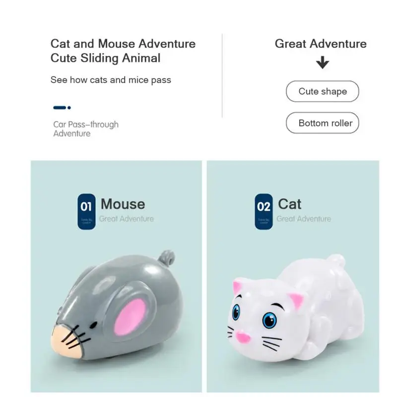 

Strange new toy cat and mouse adventures electric train toy elevator children's educational toy gift