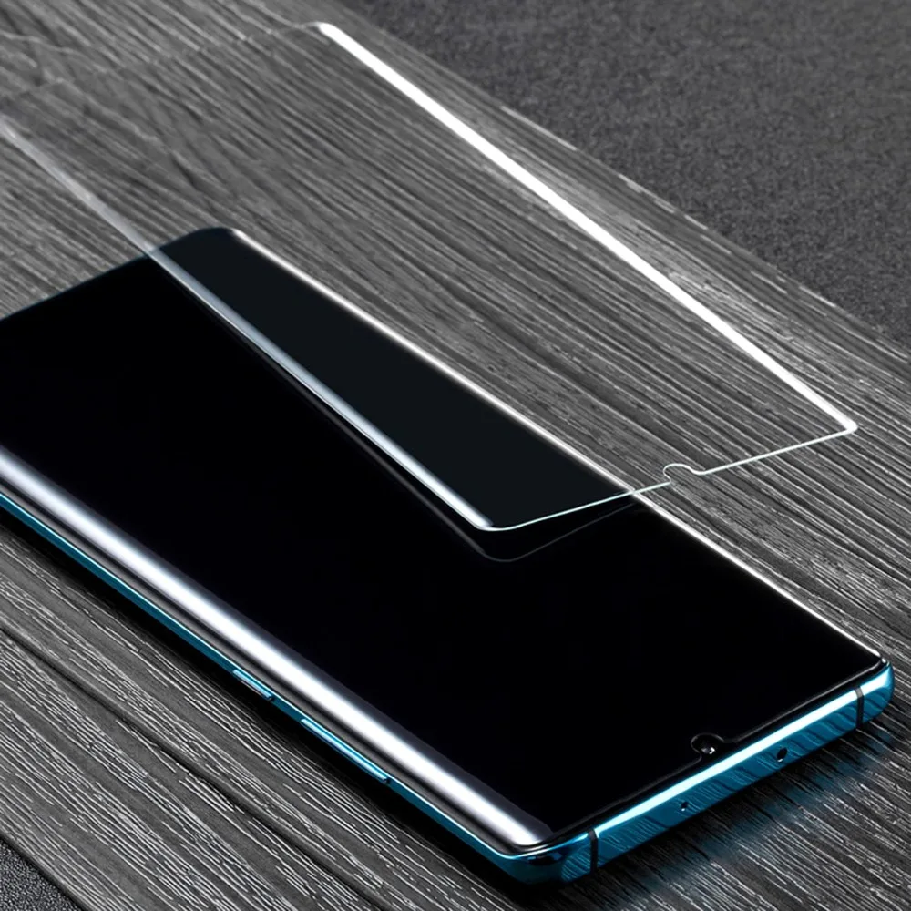 Прозрачный изогнутый УФ жидкий Полный Клей закаленное стекло для Samsung Galaxy S8 S9 S10 S10E Plus S7 Edge Note 8 9 10 Pro защита экрана