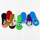 Носки-невидимки женские хлопковые нескользящие, модные милые тонкие короткие носки-невидимки из мультфильма Disney, 8 пар, летние