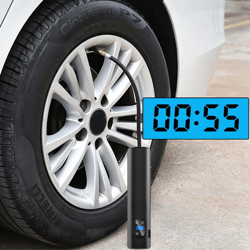 Портативный автомобильный насос M06 для накачивания шин ручной воздушный
