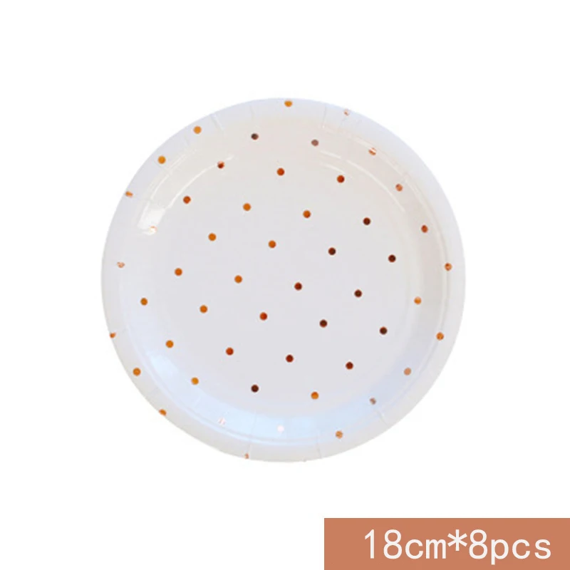 1 Набор из розового золота одноразовая посуда бумага &quotсделай сам&quot платье для