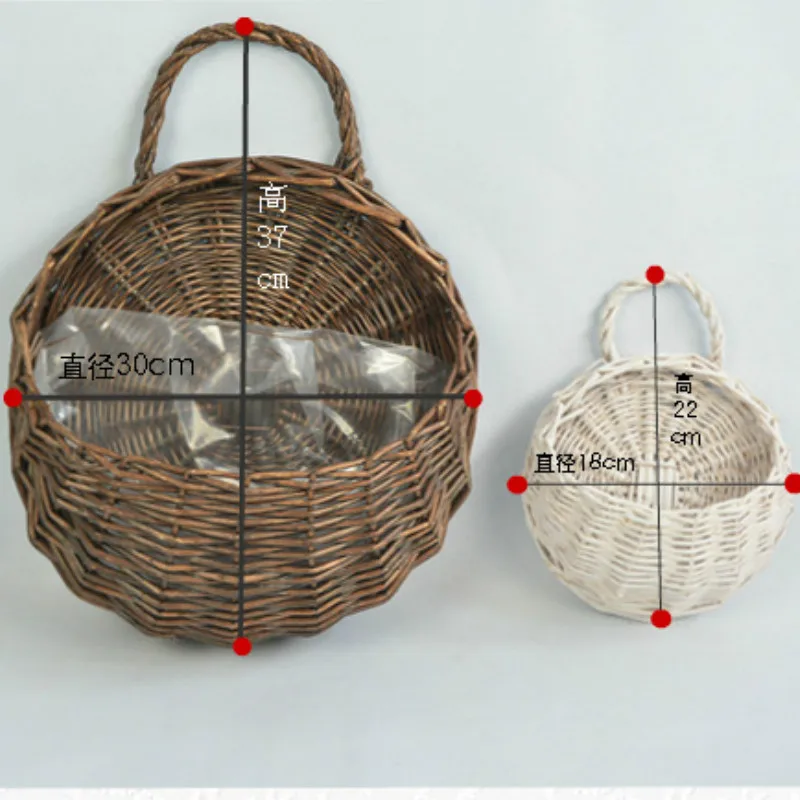 Плетеная вручную корзина из ивы Sinolia для украшения дома Настенная Корзина цветов