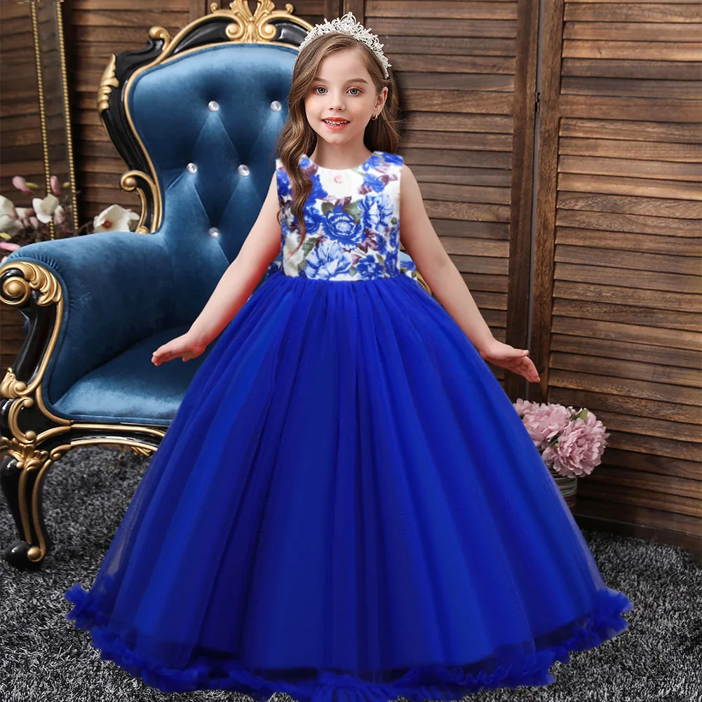 Kid Party Formal Dresses Infant Vestido Tutu Wedding Prom Dress For Girls Birthday Gown 4-14 Years Old Baby Girl Clothes |