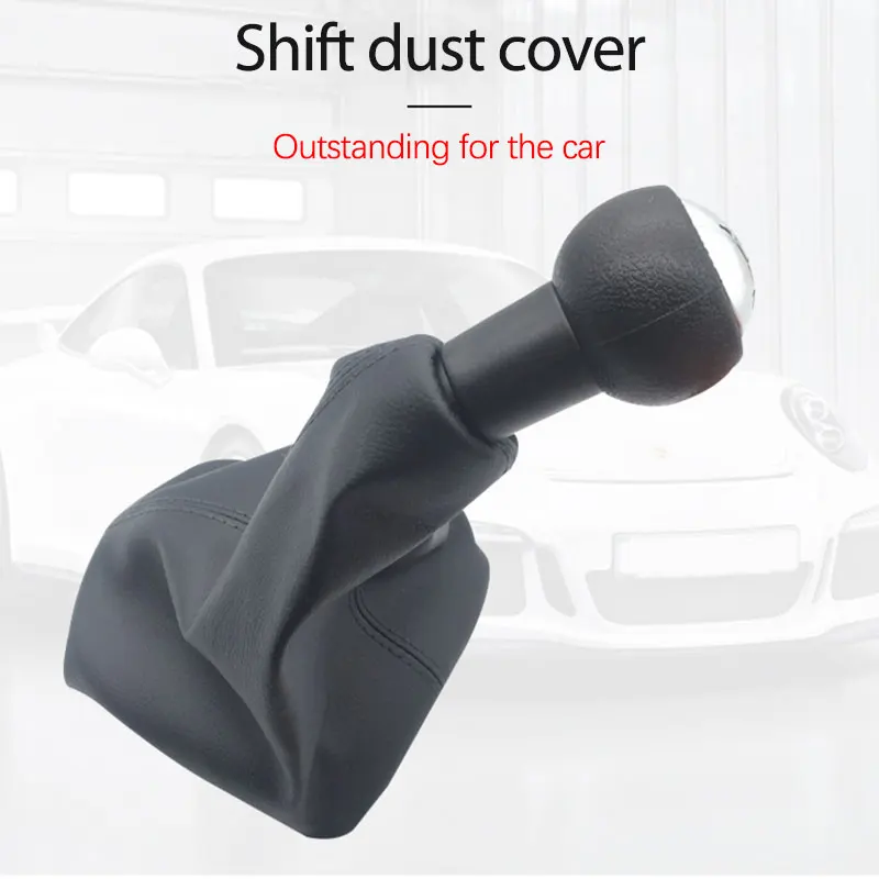 

Class-Z Gear Shift Knob With Leather Cover 5 Speed ​​Manual For Peugeot 301 307 308 407 3008 / Citroen C2 C4 Saxo XSARA