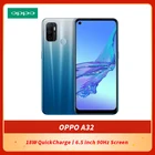 Смартфон OPPO A32, экран 6,5 дюйма, 90 Гц, Восьмиядерный процессор SM4250, Android 10, сканер отпечатков пальцев, 18 Вт, быстрая зарядка, Google Play