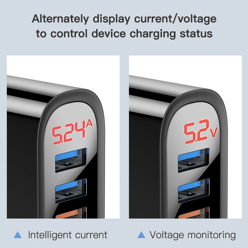 KUULAA Quick Charge 3 0 USB зарядное устройство 30 Вт QC3.0 QC Быстрая зарядка мульти штекер