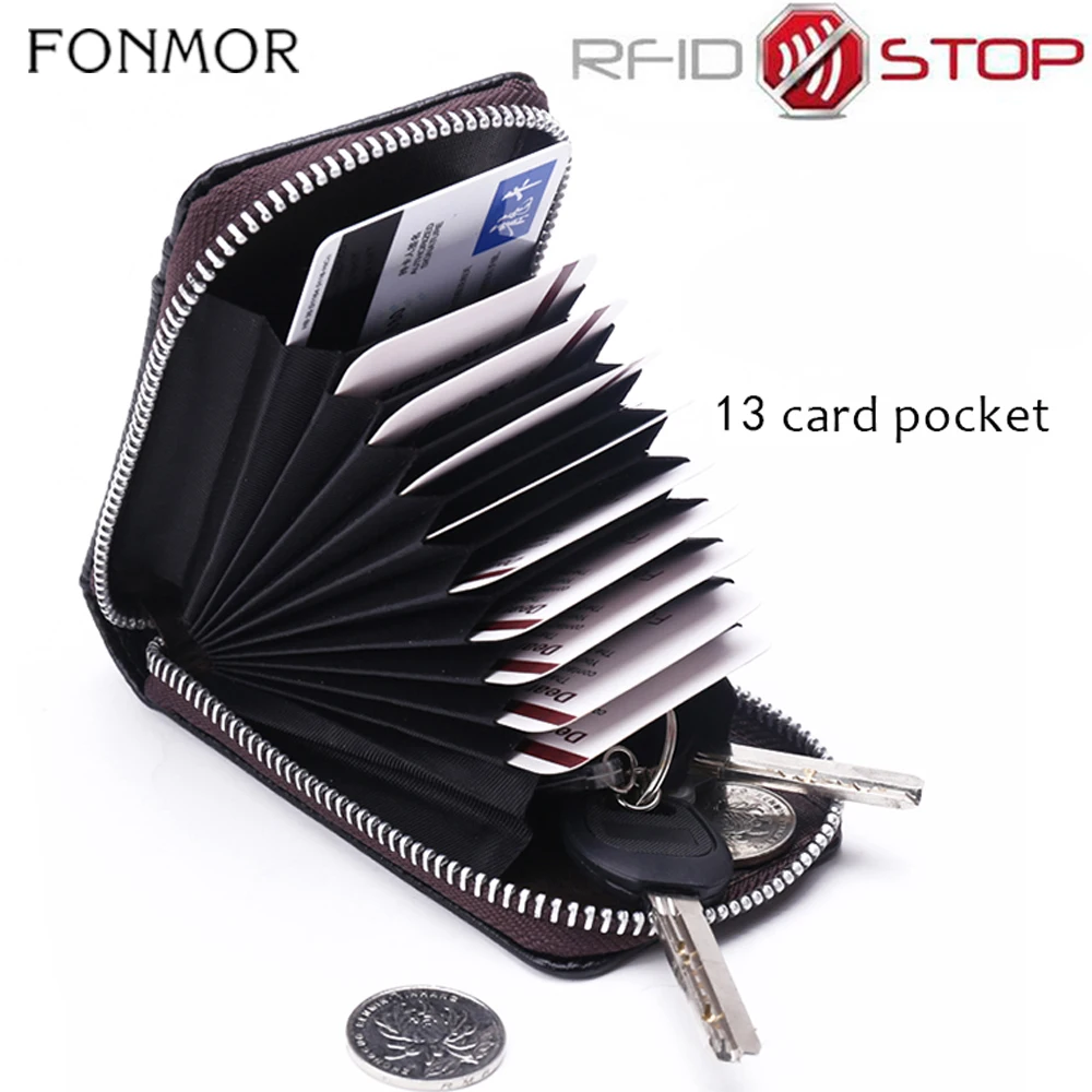 Fonmor RFID кошелек для кредитных карт держатель мужчин противокражный Кошелек Чехол