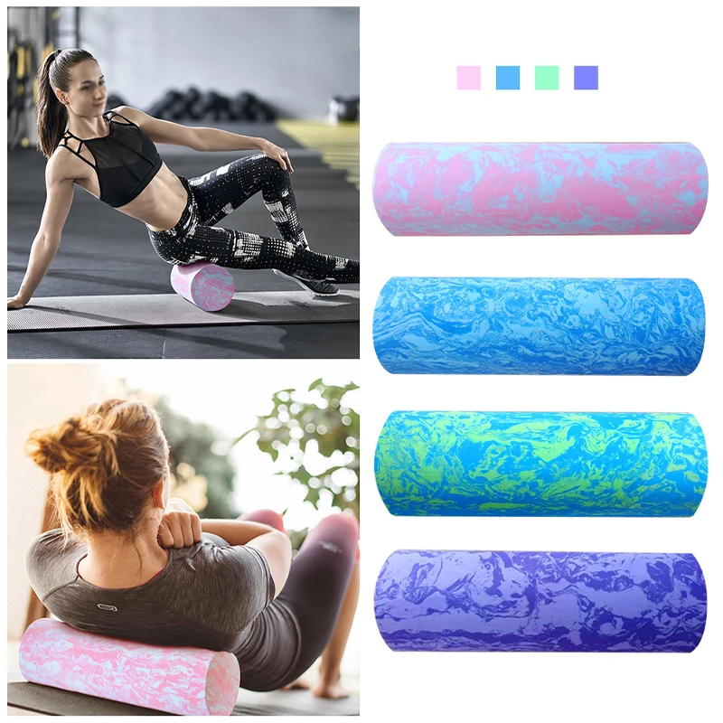 

30/45/60CM Iridescent Cloud Yoga Foam Roller Pilates Block High-density Floating Roller GYM Fitness Body Massage Roller