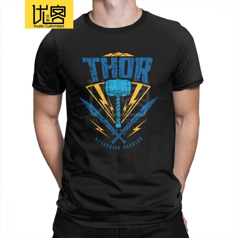 Футболка Thor Ragnarok Asgardian Warrior Weapon Marvel Superhero Мужская Дизайнерская одежда Забавные