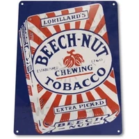 beech nut tobacco chewing chew retro vintage wall decor man cave metal tin sign 20x30cm